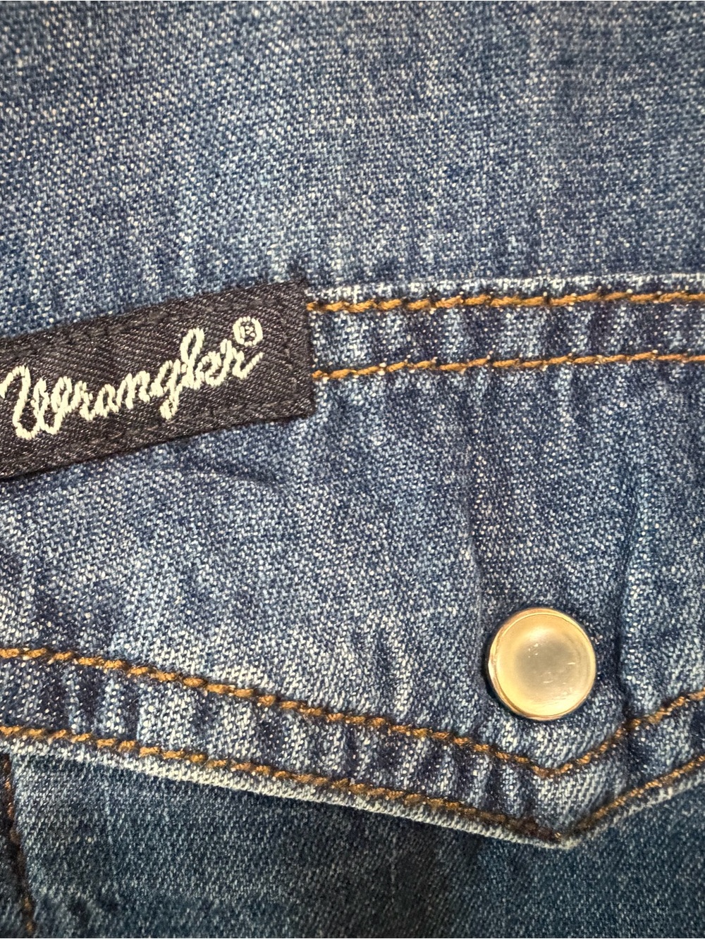 Wrangler Blue Denim Midi Shirt Dress - Picture 4 of 8
